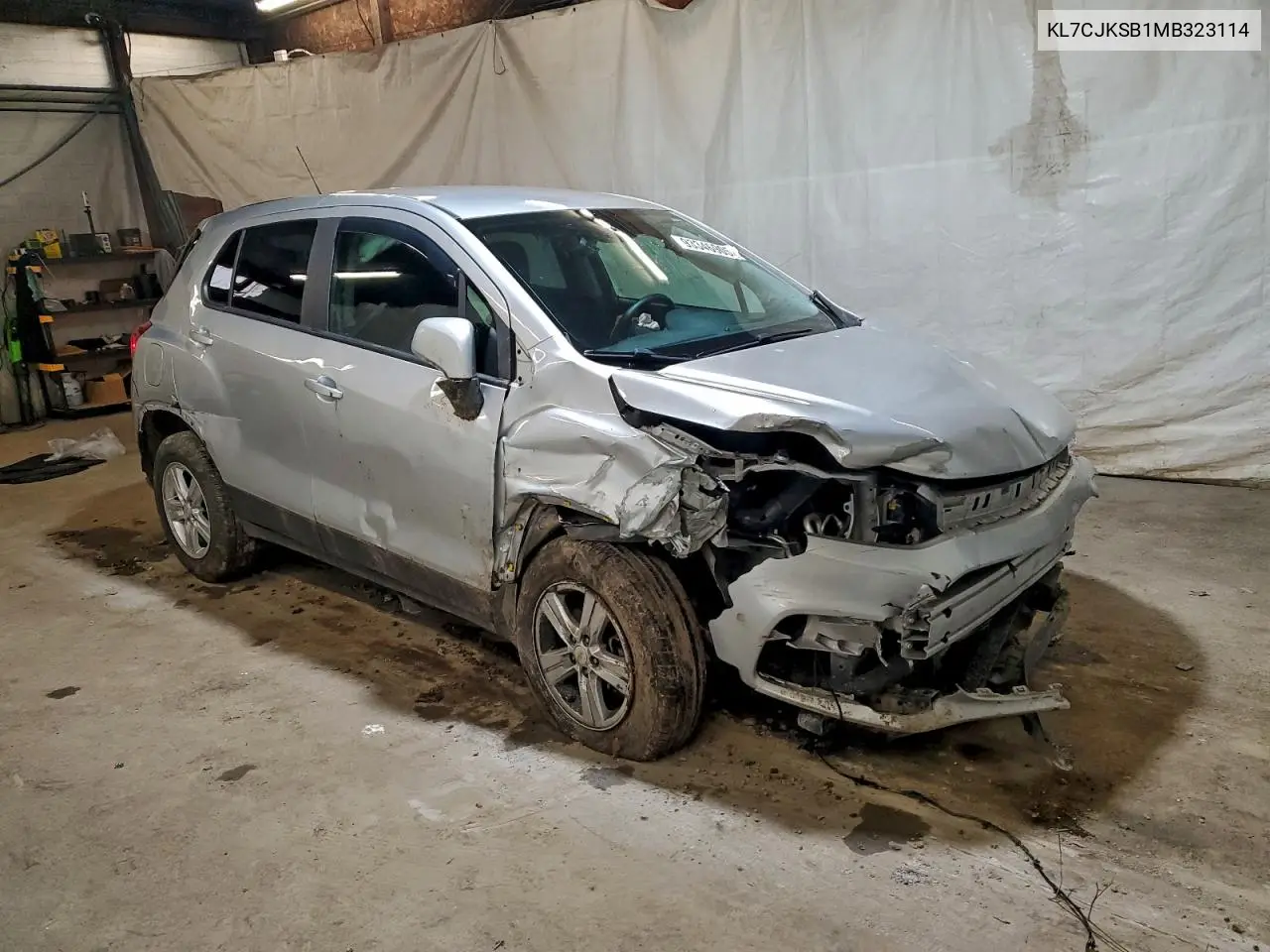 KL7CJKSB1MB323114 2021 Chevrolet Trax Ls