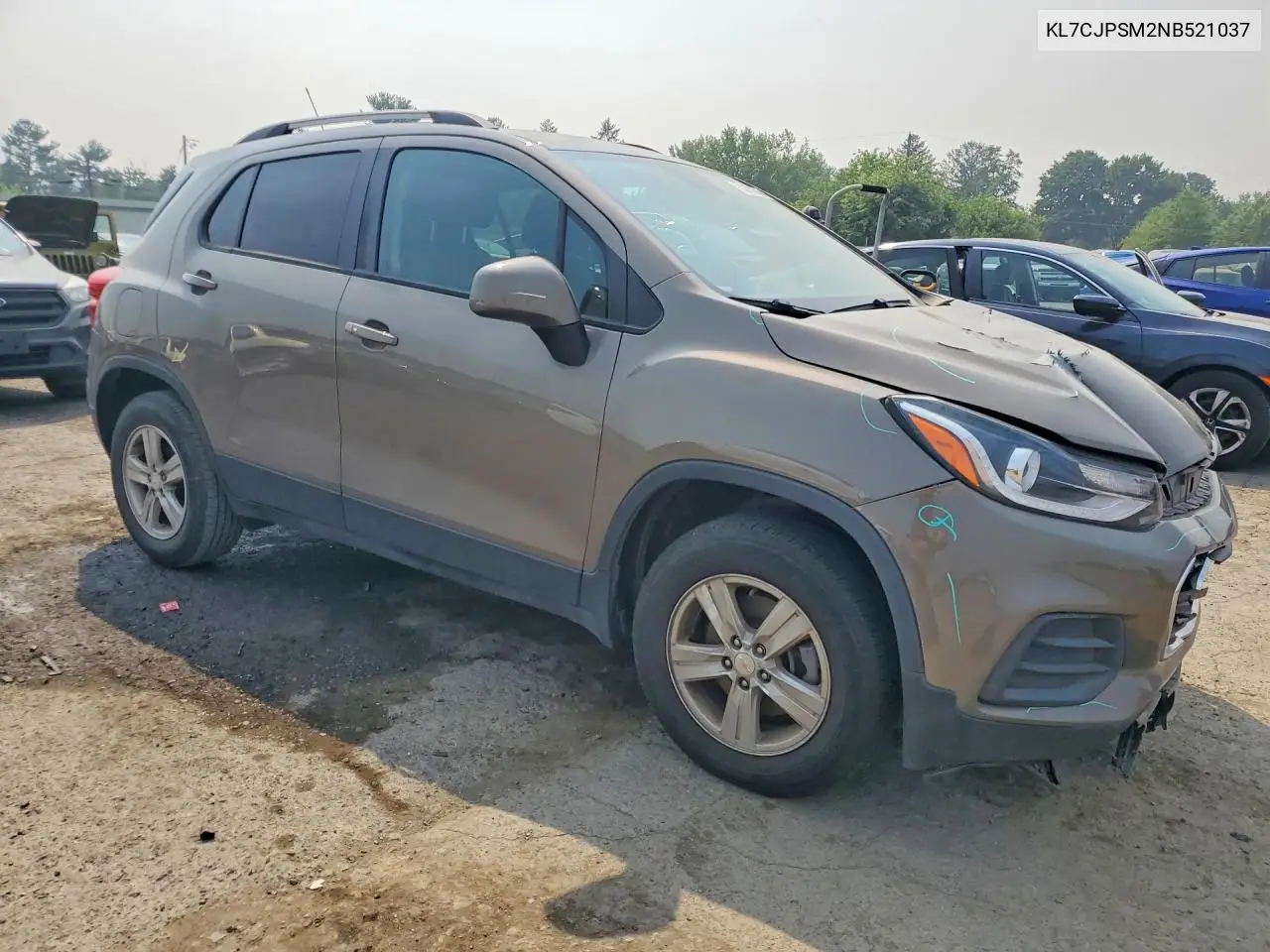 2022 Chevrolet Trax 1Lt VIN: KL7CJPSM2NB521037 Lot: 60372636