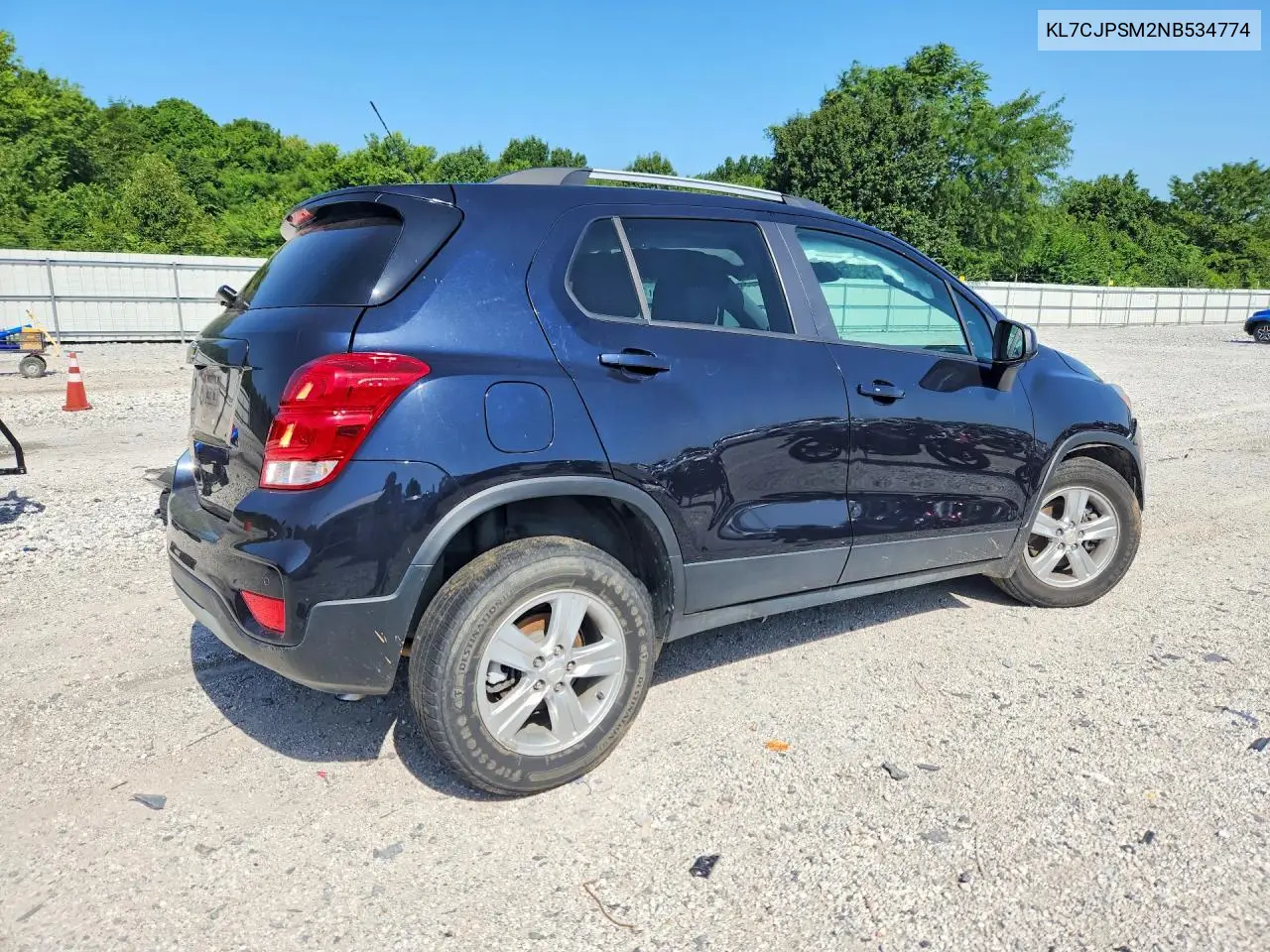 2022 Chevrolet Trax 1Lt VIN: KL7CJPSM2NB534774 Lot: 61162356