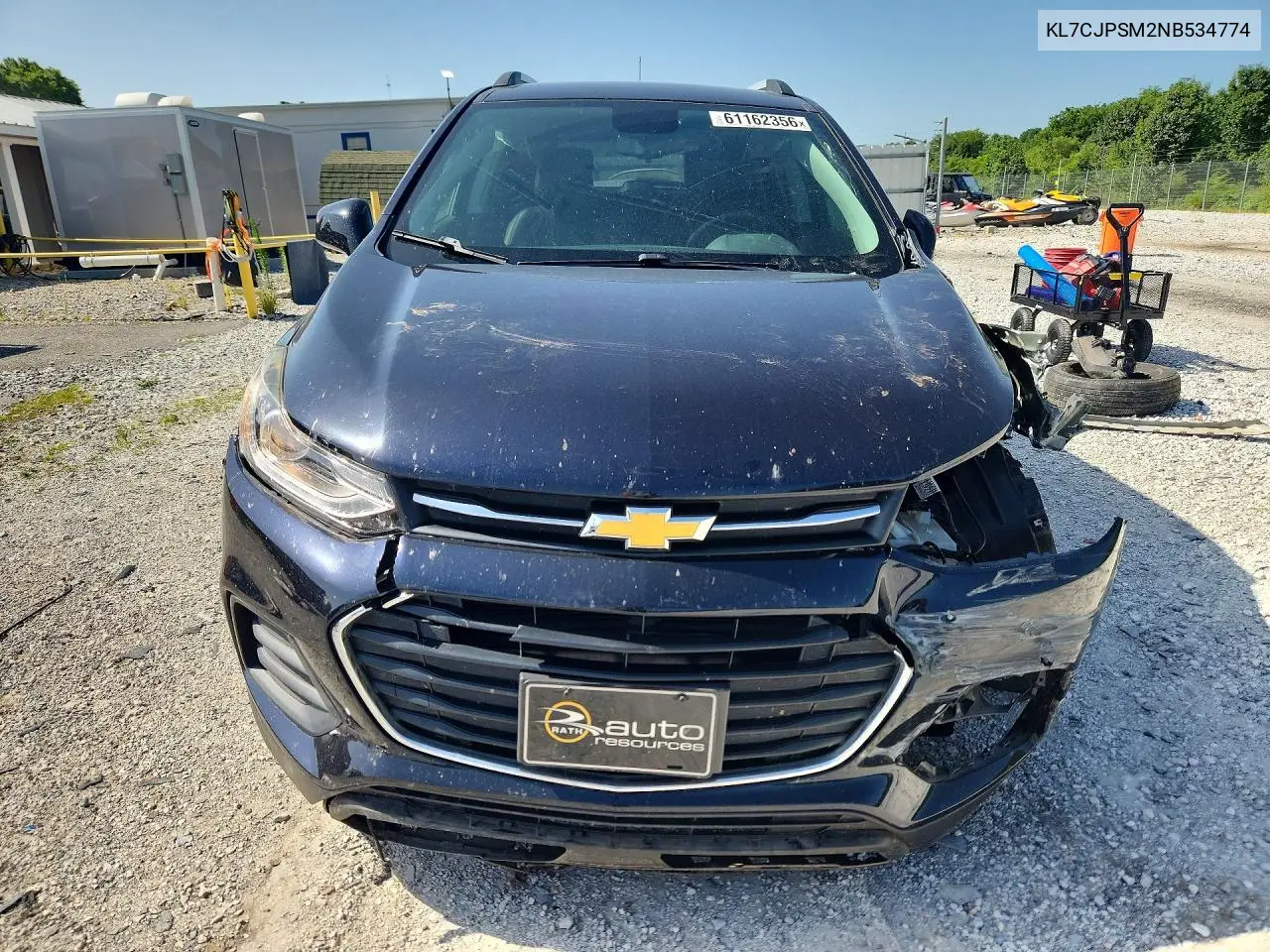 2022 Chevrolet Trax 1Lt VIN: KL7CJPSM2NB534774 Lot: 61162356