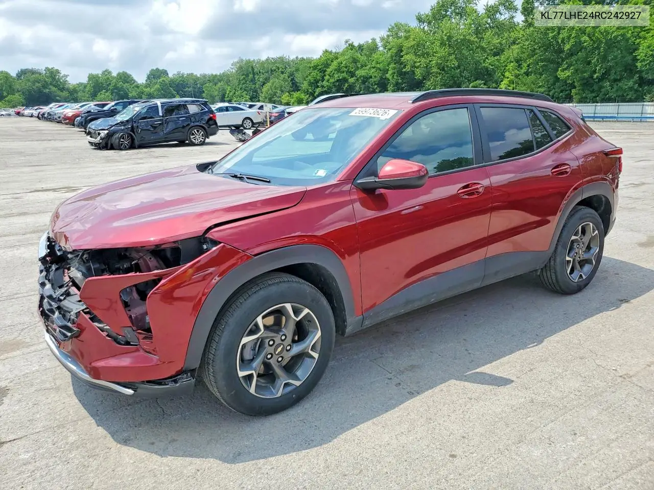2024 Chevrolet Trax 1Lt VIN: KL77LHE24RC242927 Lot: 59973626