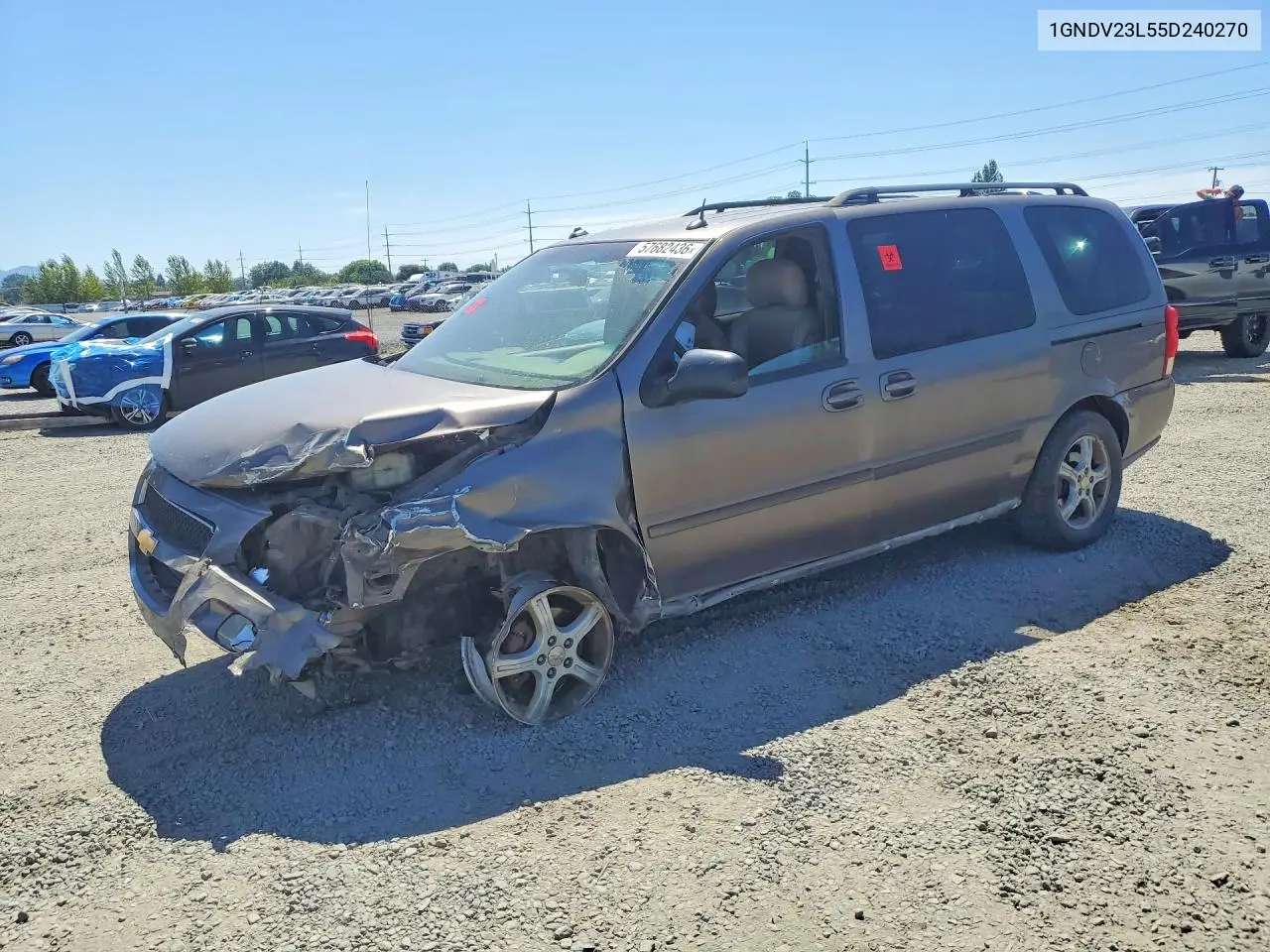 2005 Chevrolet Uplander Ls VIN: 1GNDV23L55D240270 Lot: 57682436