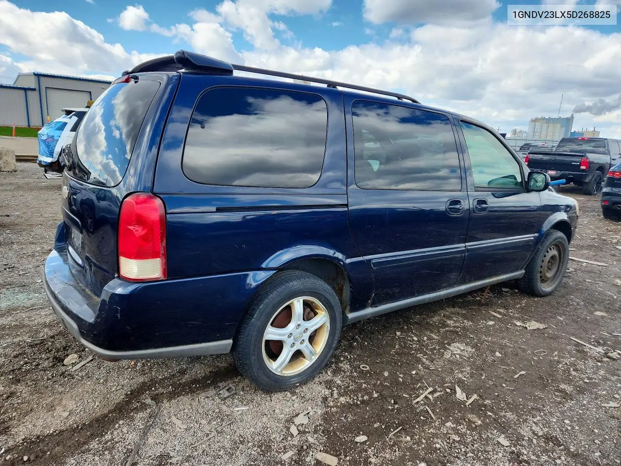 2005 Chevrolet Uplander Ls VIN: 1GNDV23LX5D268825 Lot: 61063476