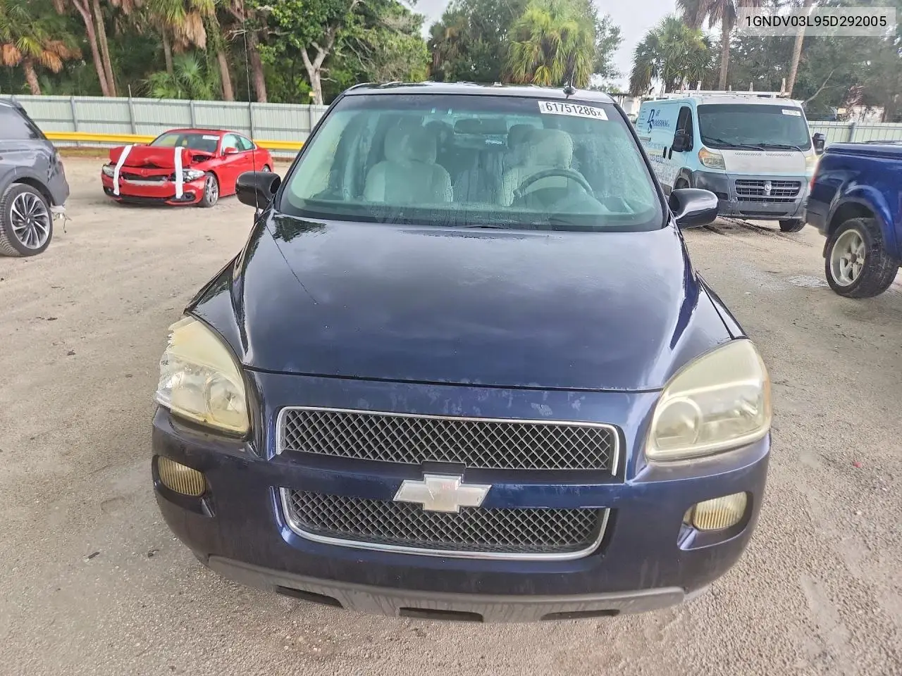 2005 Chevrolet Uplander VIN: 1GNDV03L95D292005 Lot: 61751286
