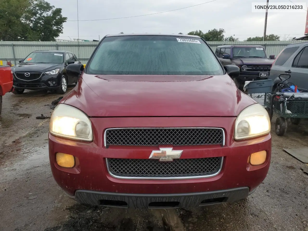 2005 Chevrolet Uplander VIN: 1GNDV23L05D216233 Lot: 70855605