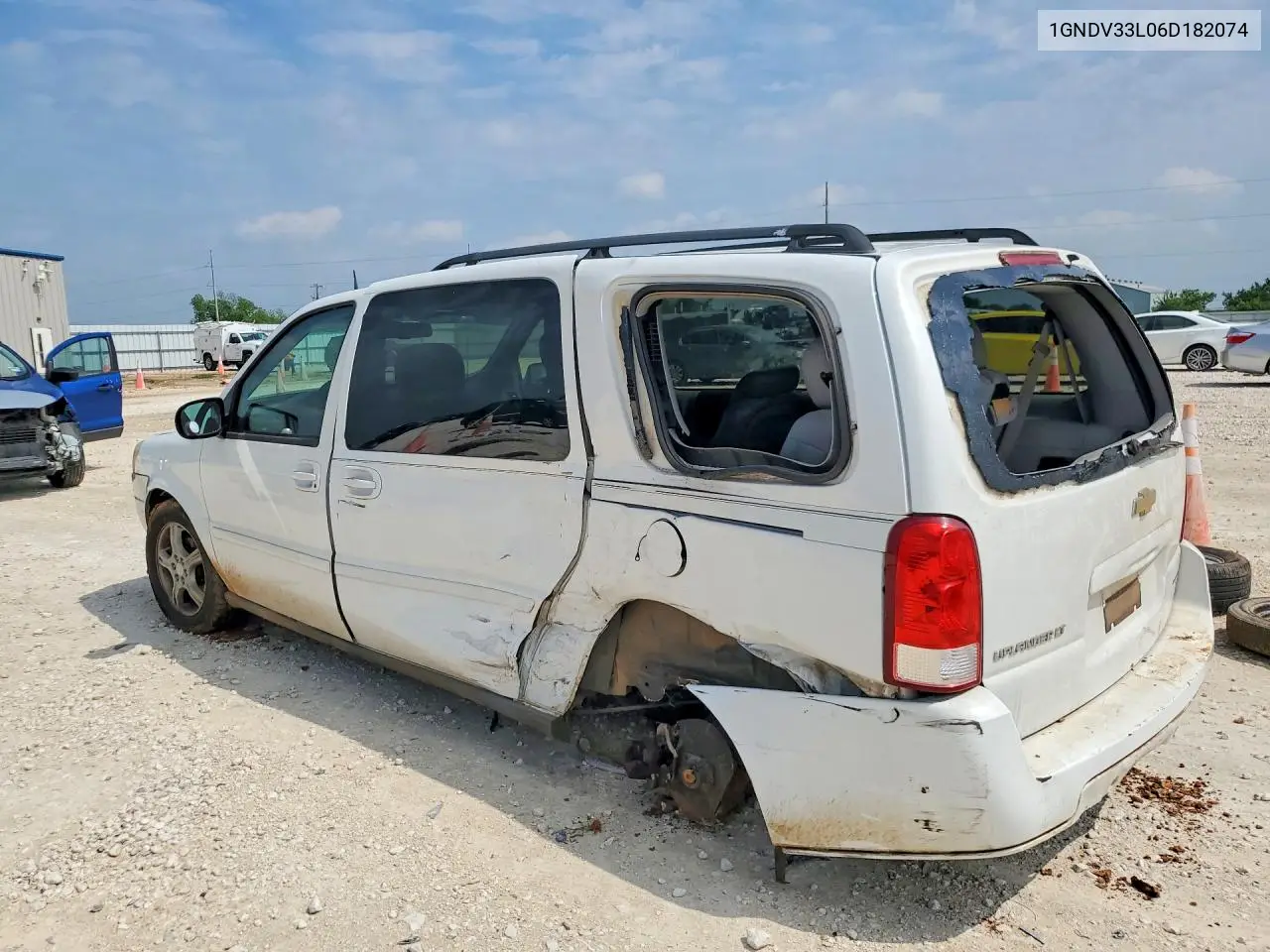 2006 Chevrolet Uplander Lt VIN: 1GNDV33L06D182074 Lot: 51158706