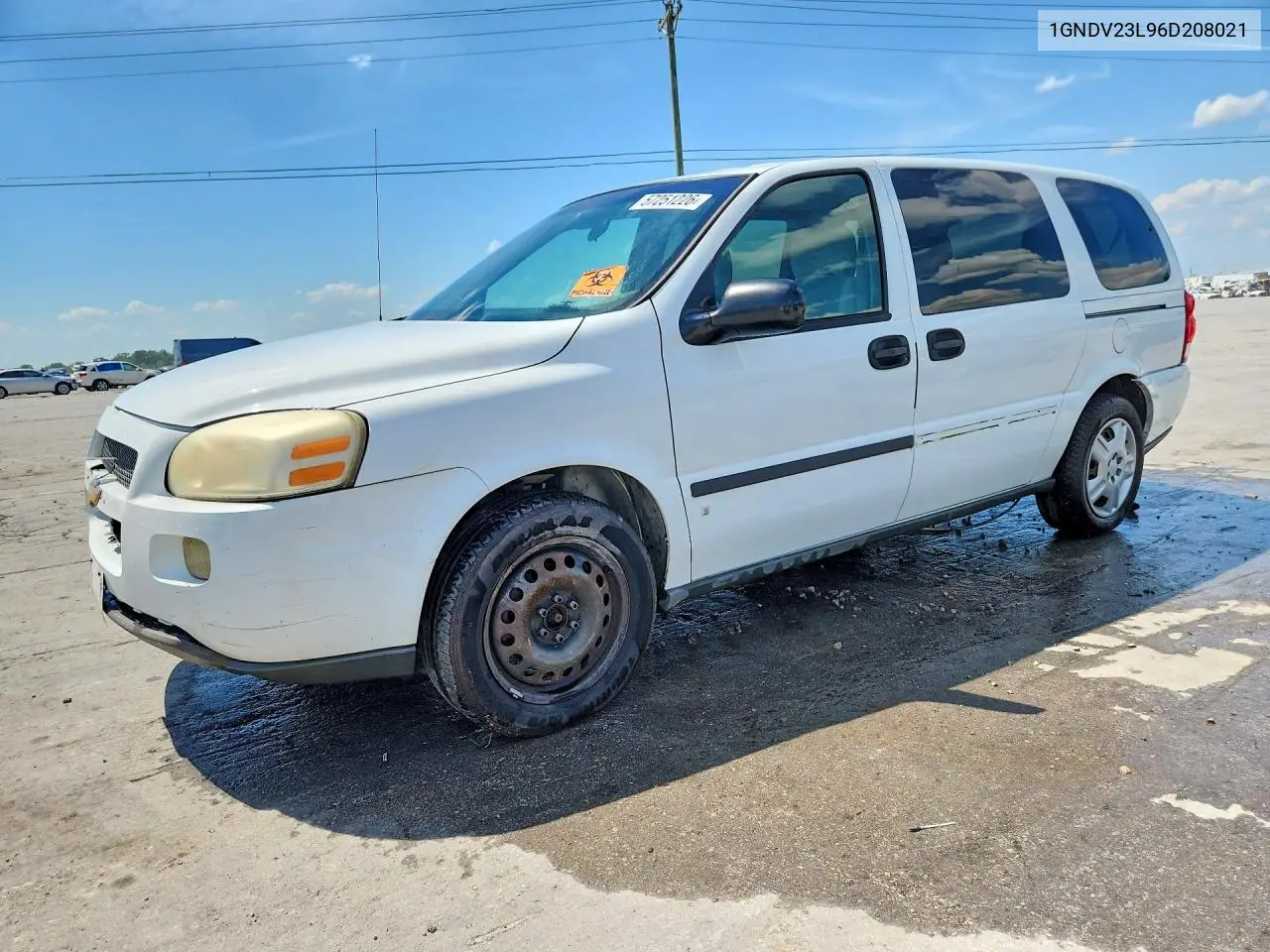 2006 Chevrolet Uplander Ls VIN: 1GNDV23L96D208021 Lot: 57251226