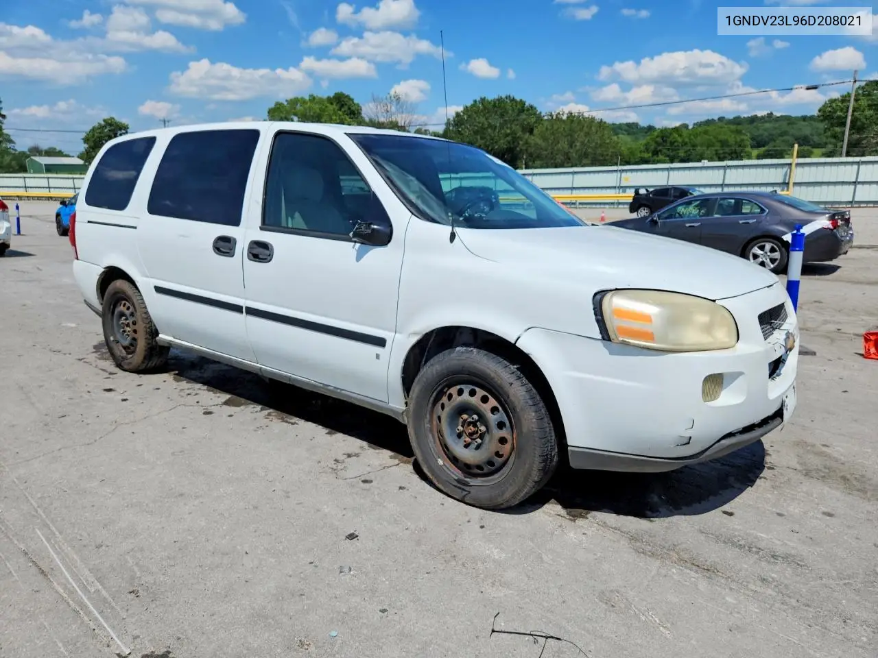 2006 Chevrolet Uplander Ls VIN: 1GNDV23L96D208021 Lot: 57251226