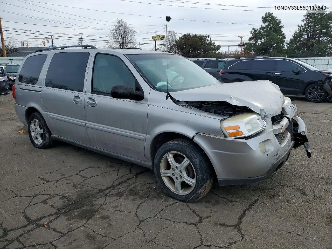 2006 Chevrolet Uplander Lt VIN: 1GNDV33L56D117849 Lot: 77103585