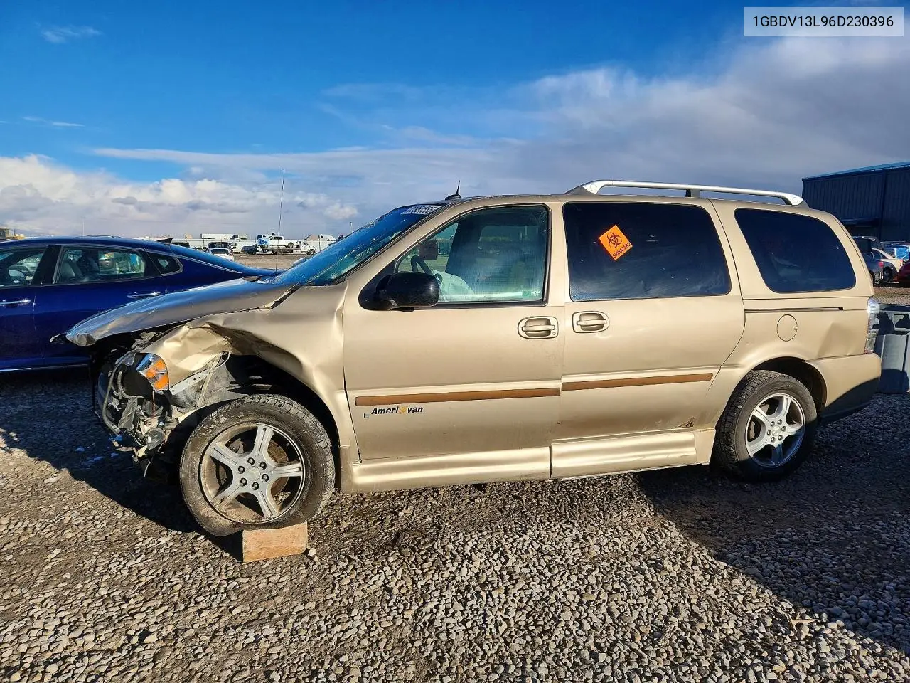 2006 Chevrolet Uplander Incomplete VIN: 1GBDV13L96D230396 Lot: 77951555