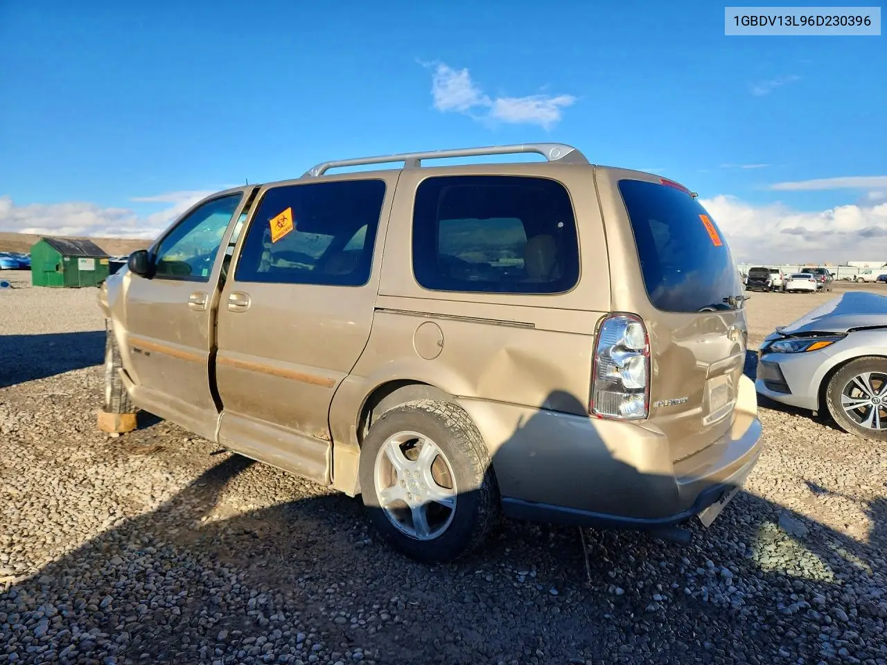 2006 Chevrolet Uplander Incomplete VIN: 1GBDV13L96D230396 Lot: 77951555