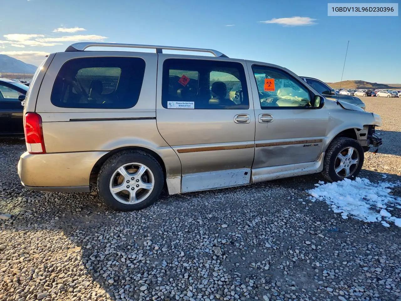 2006 Chevrolet Uplander Incomplete VIN: 1GBDV13L96D230396 Lot: 77951555
