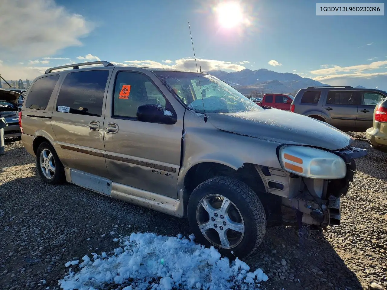 2006 Chevrolet Uplander Incomplete VIN: 1GBDV13L96D230396 Lot: 77951555