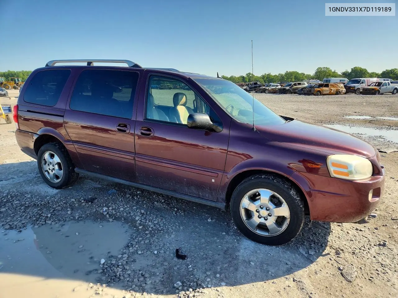 2007 Chevrolet Uplander VIN: 1GNDV331X7D119189 Lot: 52880986