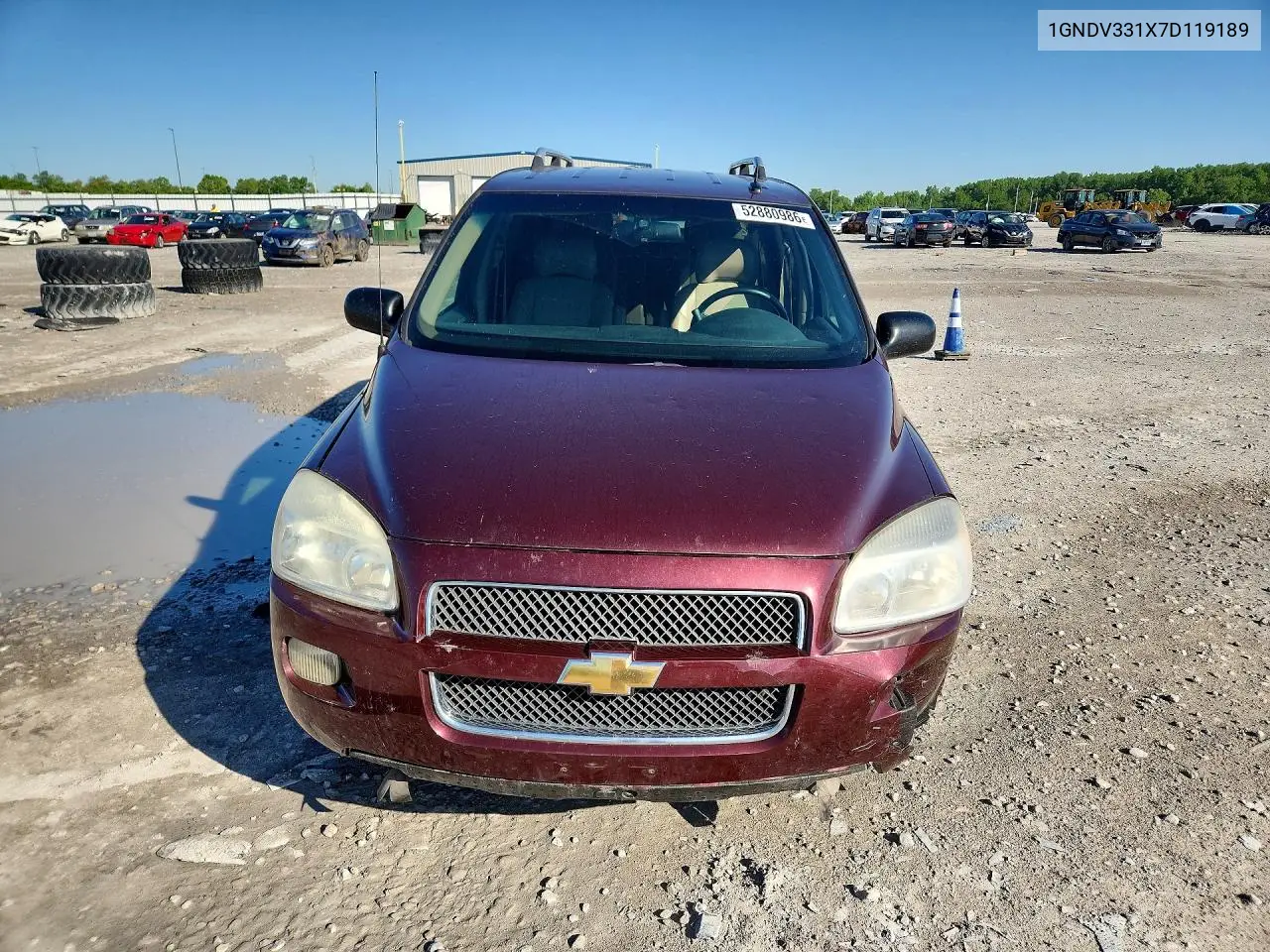 2007 Chevrolet Uplander VIN: 1GNDV331X7D119189 Lot: 52880986