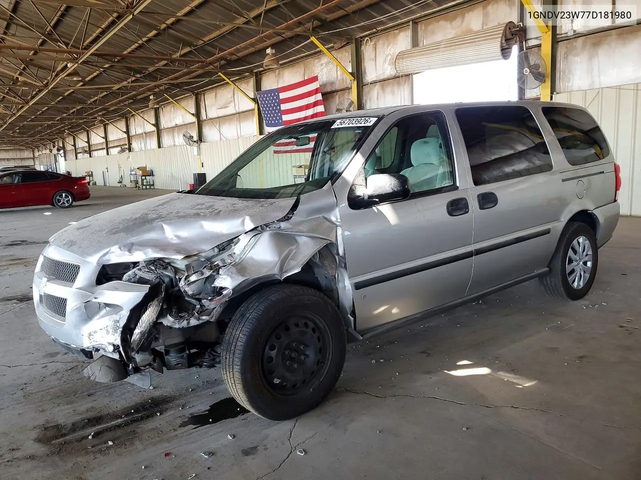 2007 Chevrolet Uplander Ls VIN: 1GNDV23W77D181980 Lot: 56703926