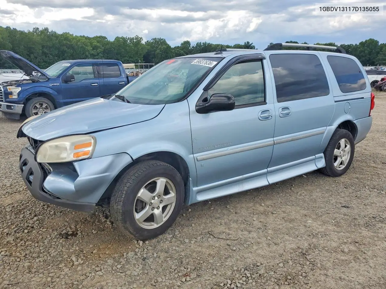 2007 Chevrolet Uplander Incomplete VIN: 1GBDV13117D135055 Lot: 59837636