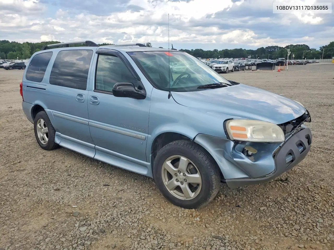 2007 Chevrolet Uplander Incomplete VIN: 1GBDV13117D135055 Lot: 59837636