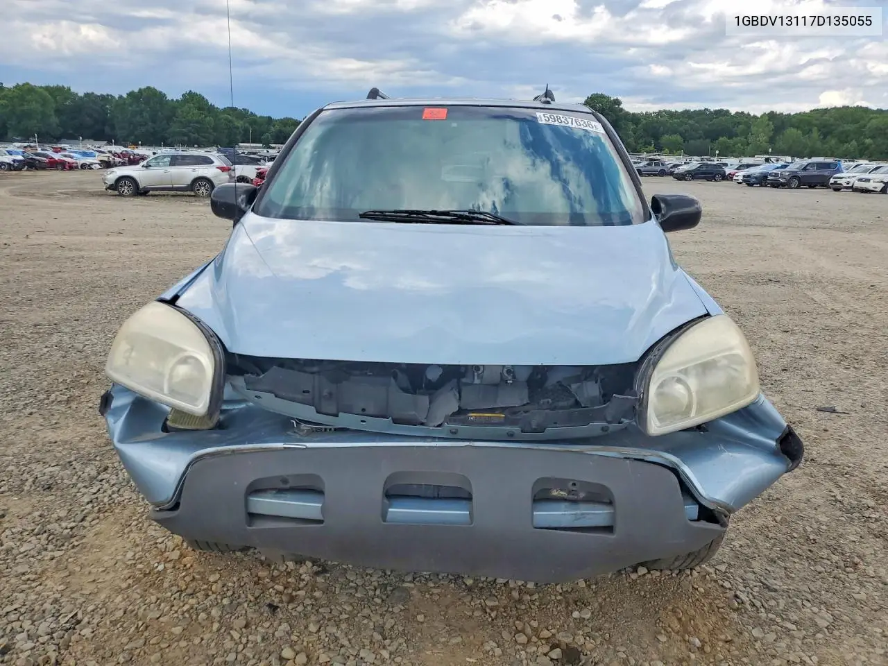 2007 Chevrolet Uplander Incomplete VIN: 1GBDV13117D135055 Lot: 59837636