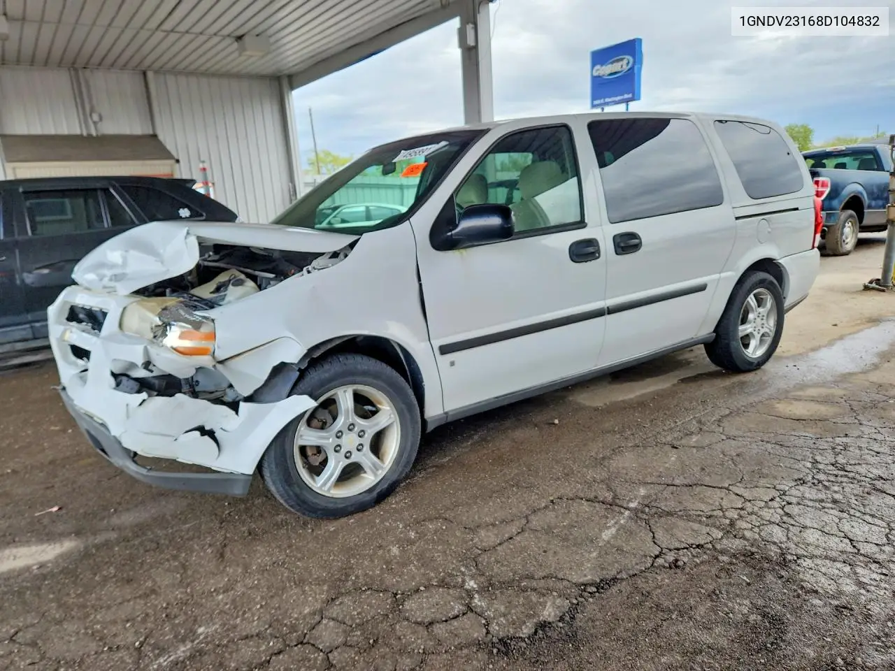 2008 Chevrolet Uplander Ls VIN: 1GNDV23168D104832 Lot: 49589186