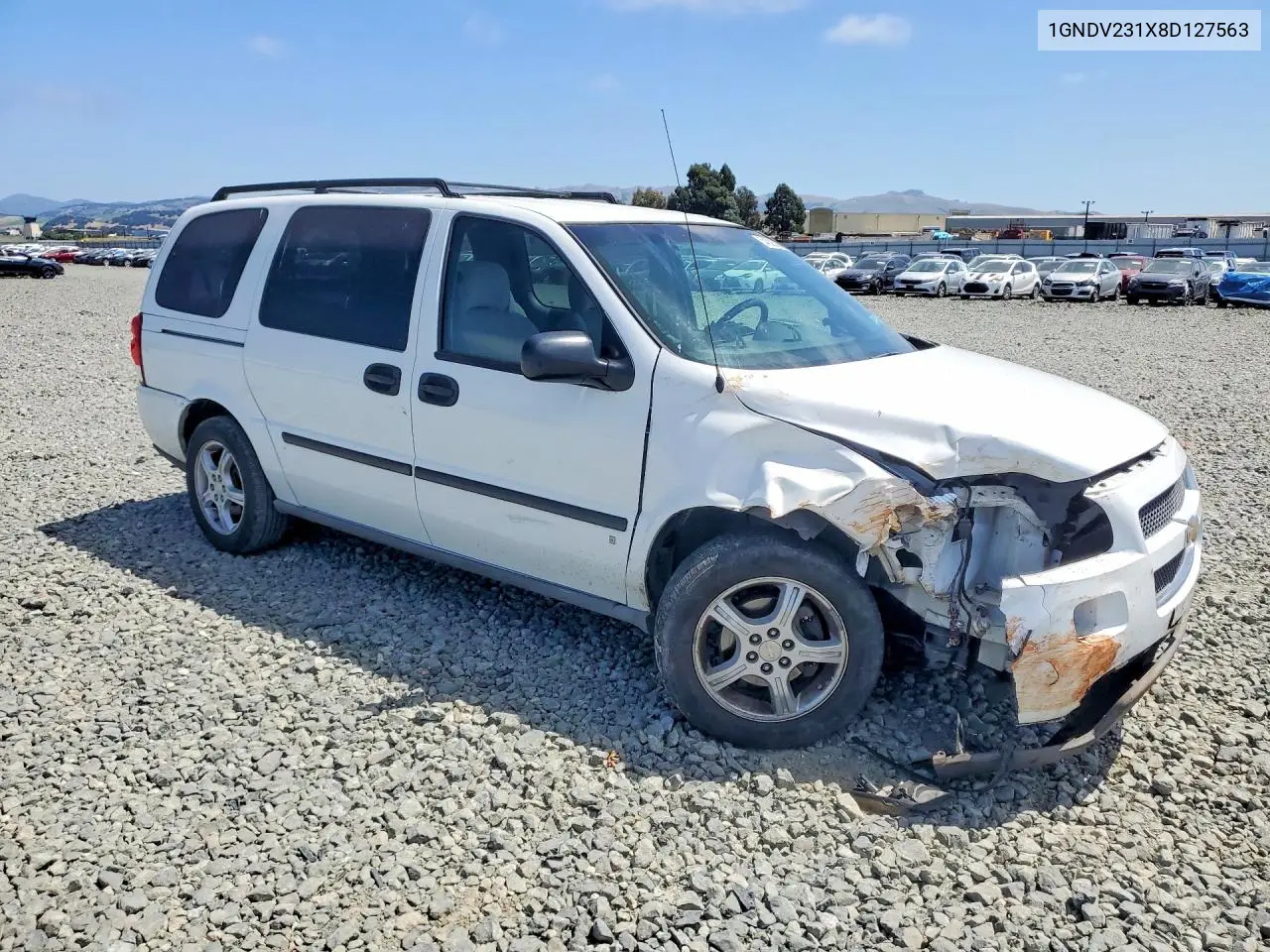 2008 Chevrolet Uplander Ls VIN: 1GNDV231X8D127563 Lot: 54323096