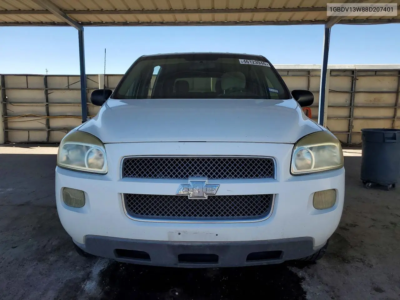 2008 Chevrolet Uplander Incomplete VIN: 1GBDV13W88D207401 Lot: 56644486