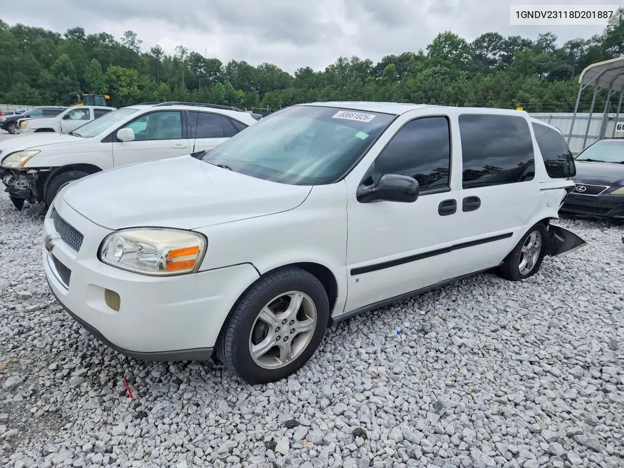 2008 Chevrolet Uplander Ls VIN: 1GNDV23118D201887 Lot: 60661826