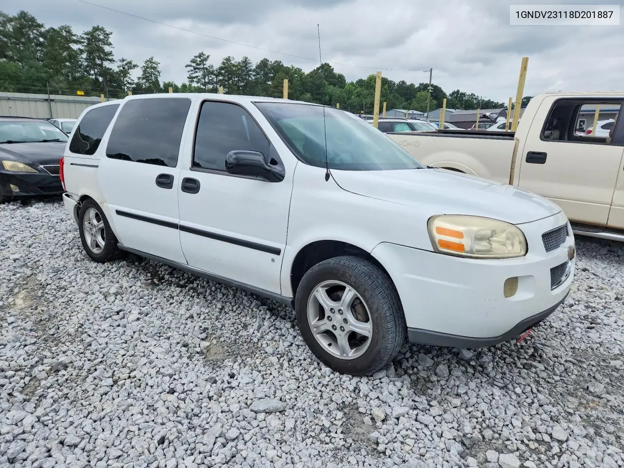 2008 Chevrolet Uplander Ls VIN: 1GNDV23118D201887 Lot: 60661826