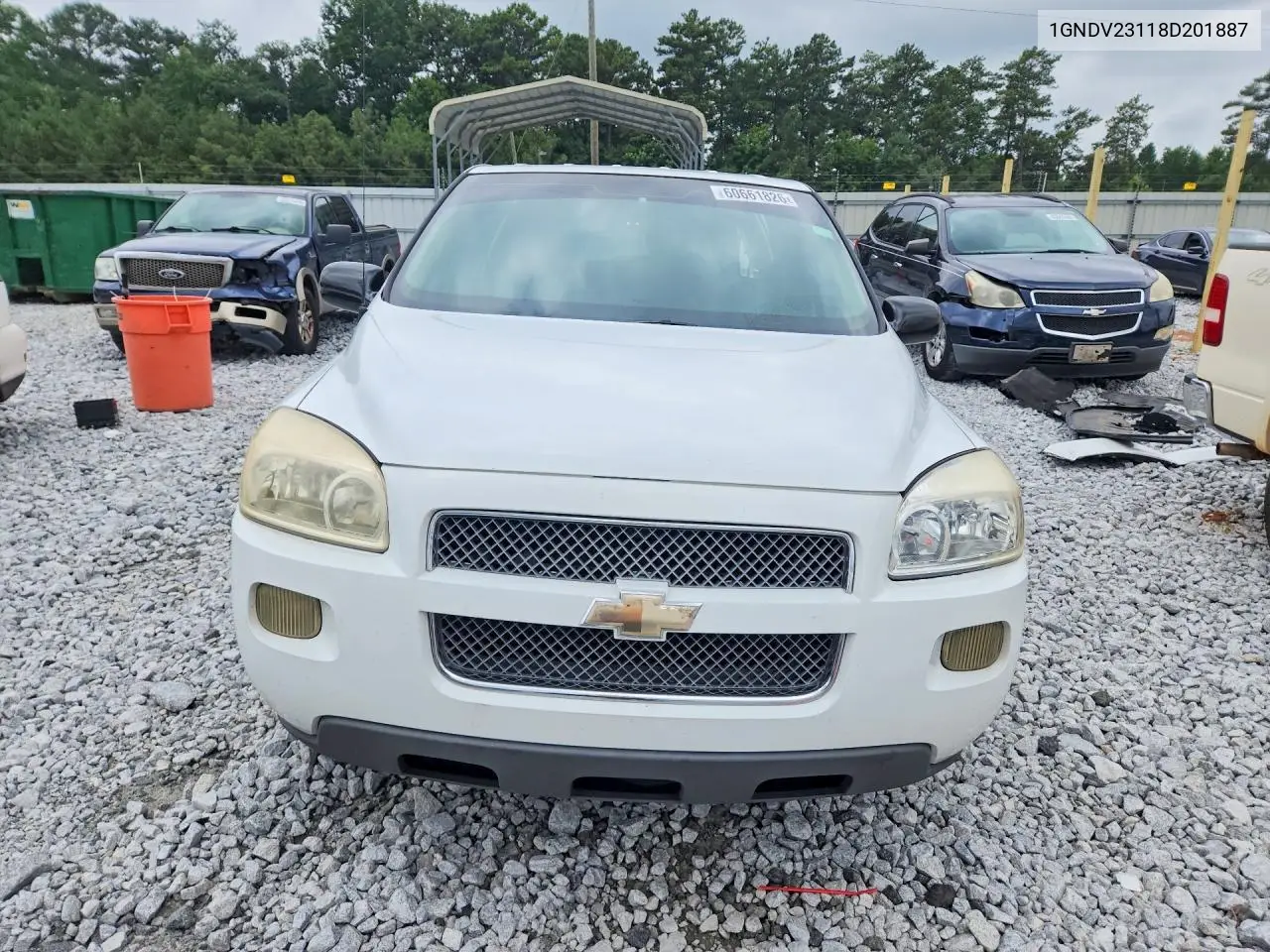 2008 Chevrolet Uplander Ls VIN: 1GNDV23118D201887 Lot: 60661826