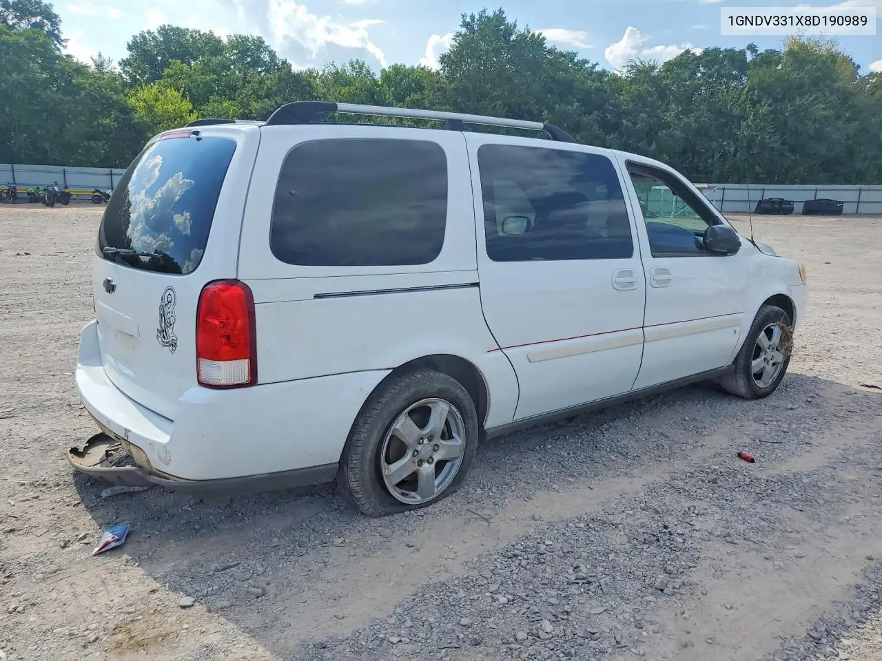2008 Chevrolet Uplander Lt VIN: 1GNDV331X8D190989 Lot: 60821786