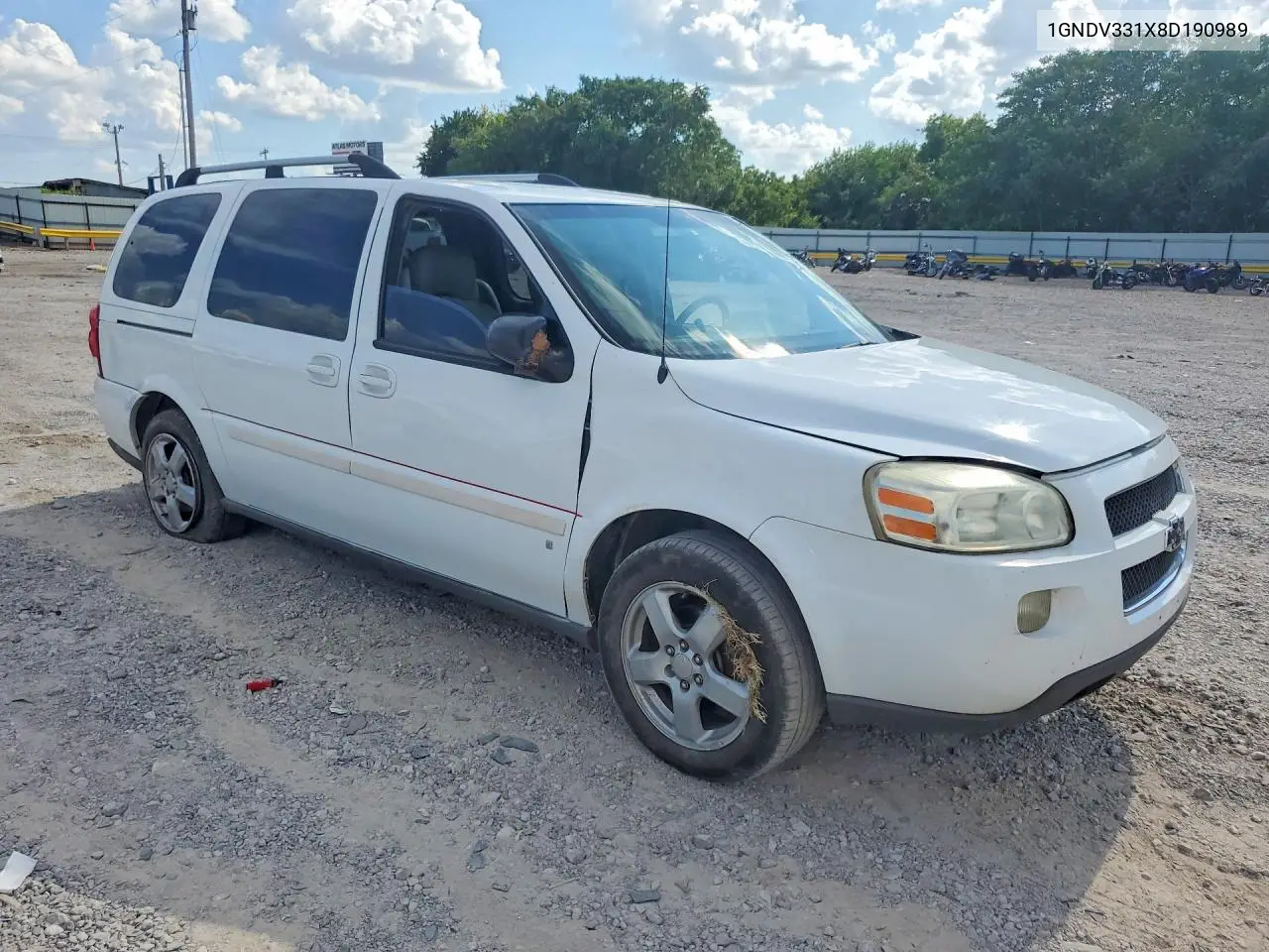2008 Chevrolet Uplander Lt VIN: 1GNDV331X8D190989 Lot: 60821786