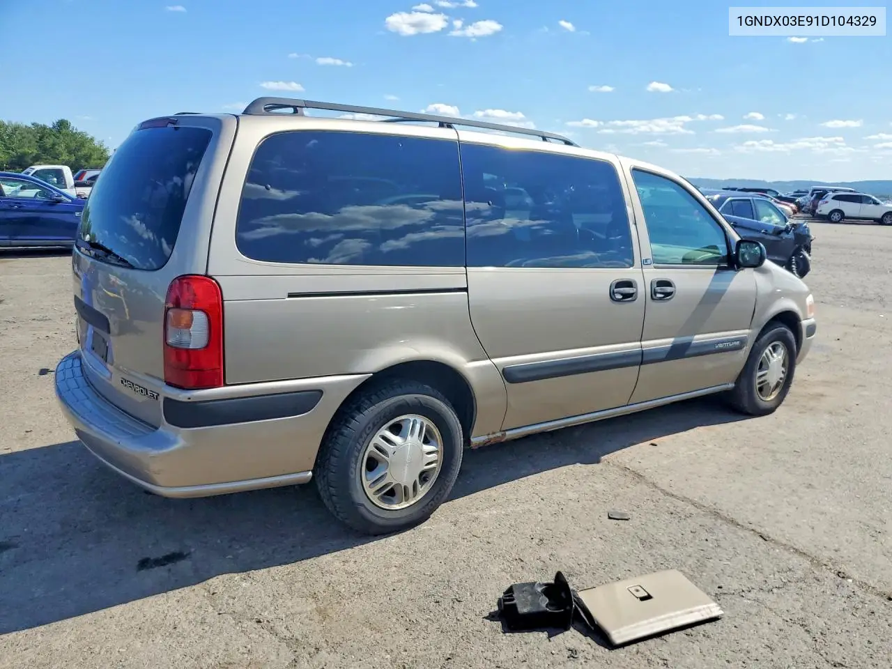 2001 Chevrolet Venture VIN: 1GNDX03E91D104329 Lot: 57818646