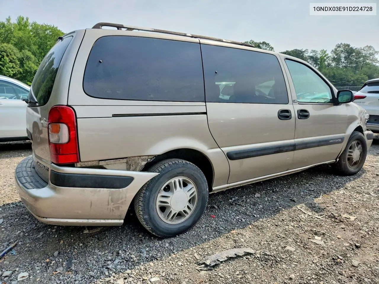 2001 Chevrolet Venture VIN: 1GNDX03E91D224728 Lot: 60527506