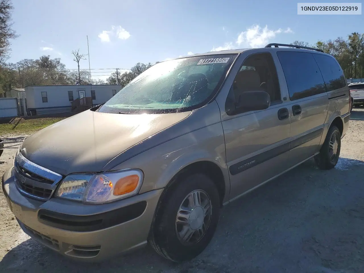 2005 Chevrolet Venture Ls VIN: 1GNDV23E05D122919 Lot: 41771886