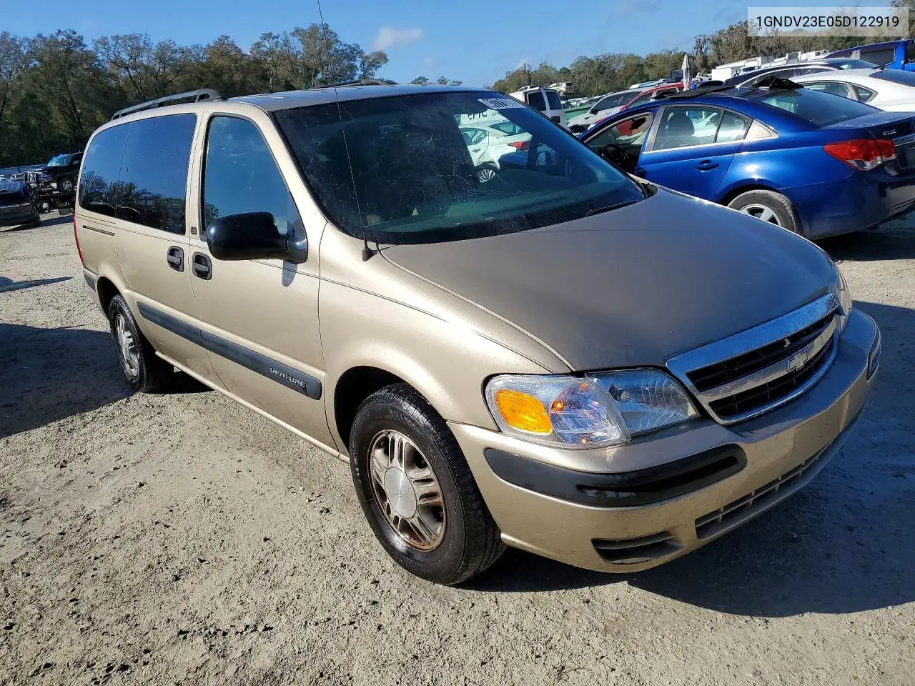 2005 Chevrolet Venture Ls VIN: 1GNDV23E05D122919 Lot: 41771886