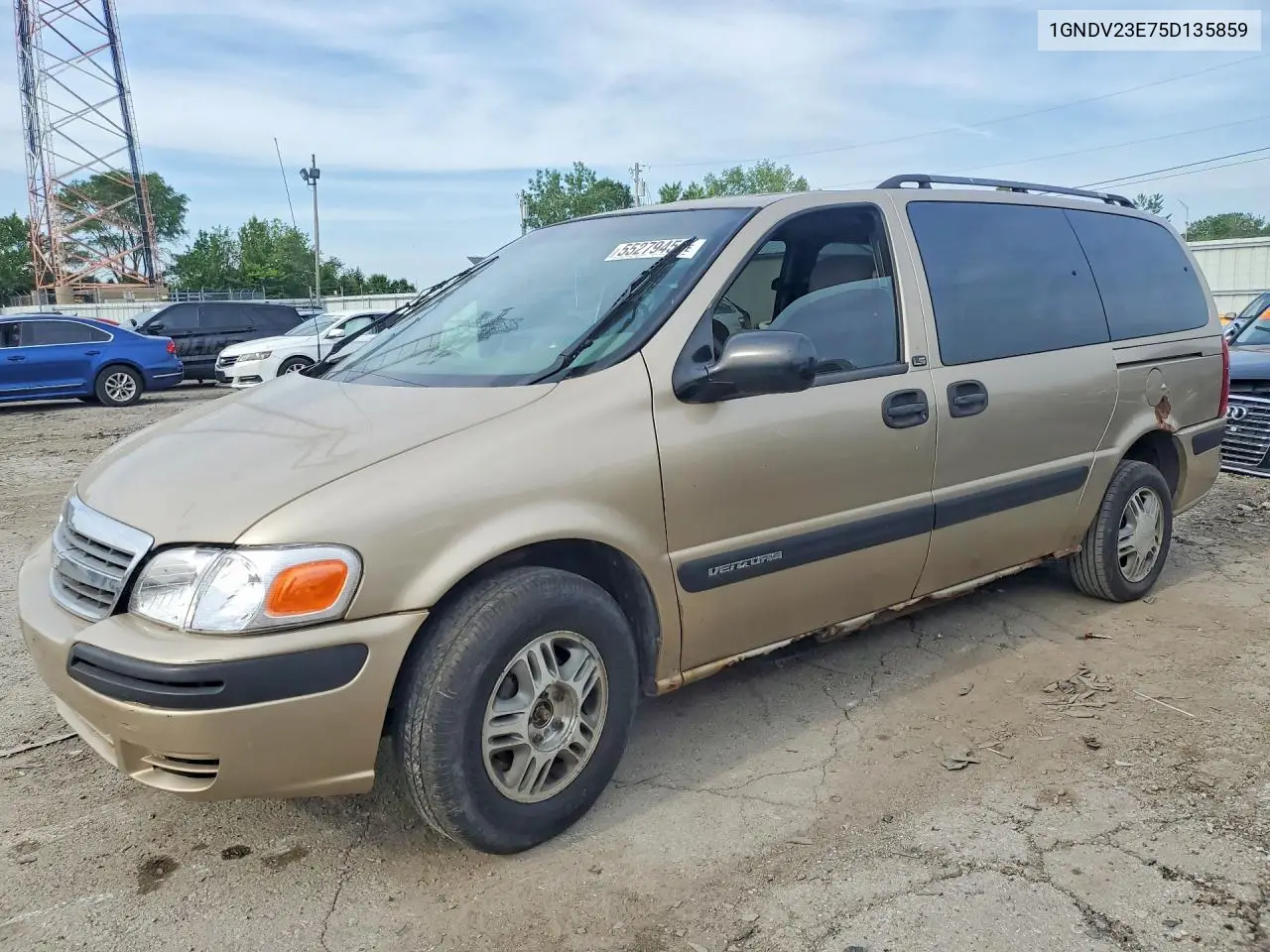 2005 Chevrolet Venture Ls VIN: 1GNDV23E75D135859 Lot: 55279456