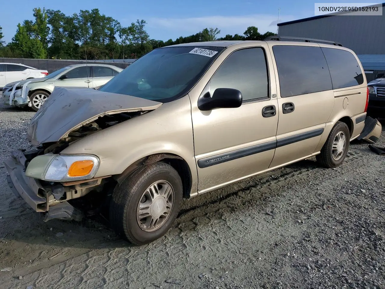 2005 Chevrolet Venture Ls VIN: 1GNDV23E95D152193 Lot: 62101736