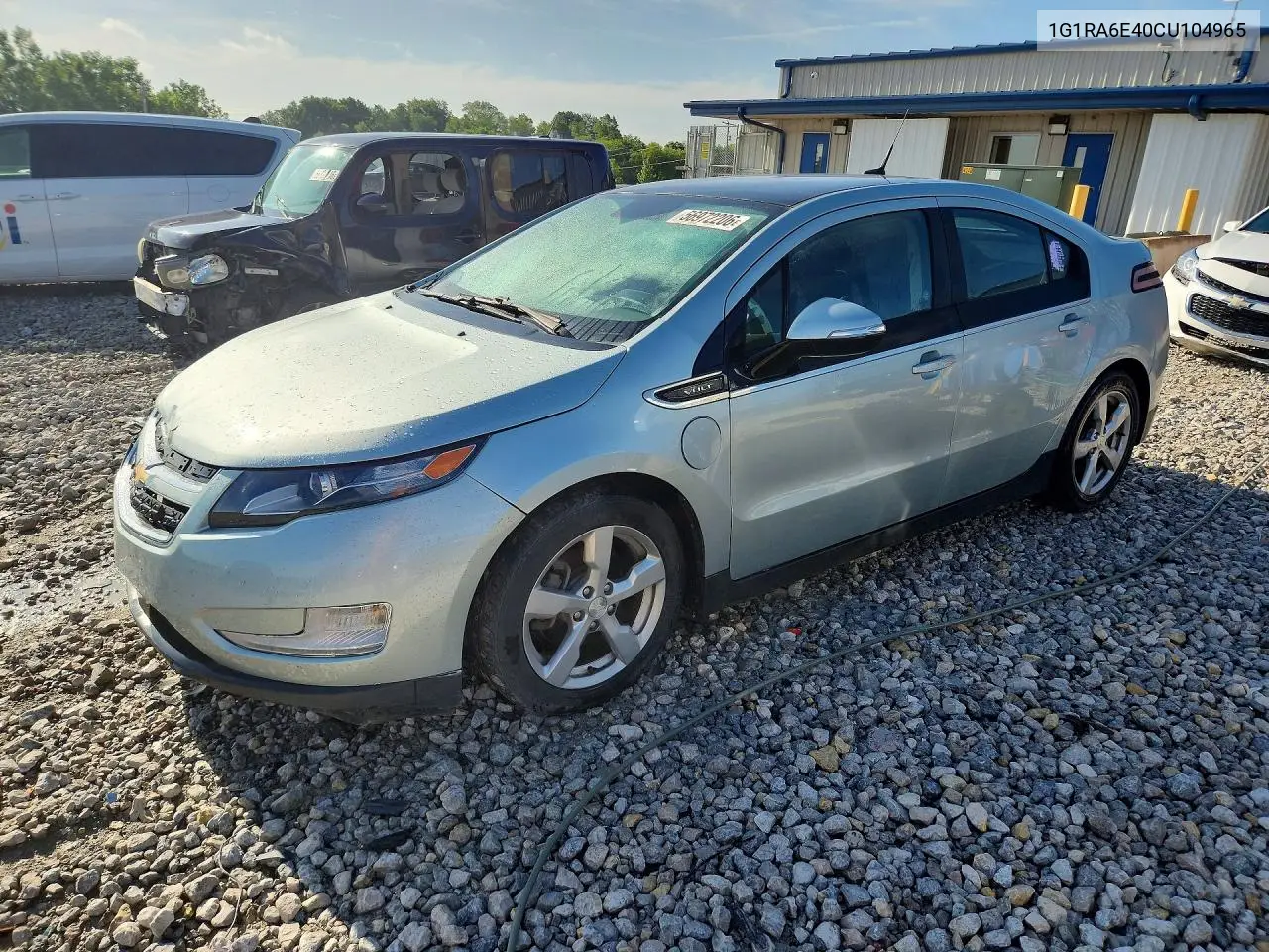2012 Chevrolet Volt VIN: 1G1RA6E40CU104965 Lot: 56972206