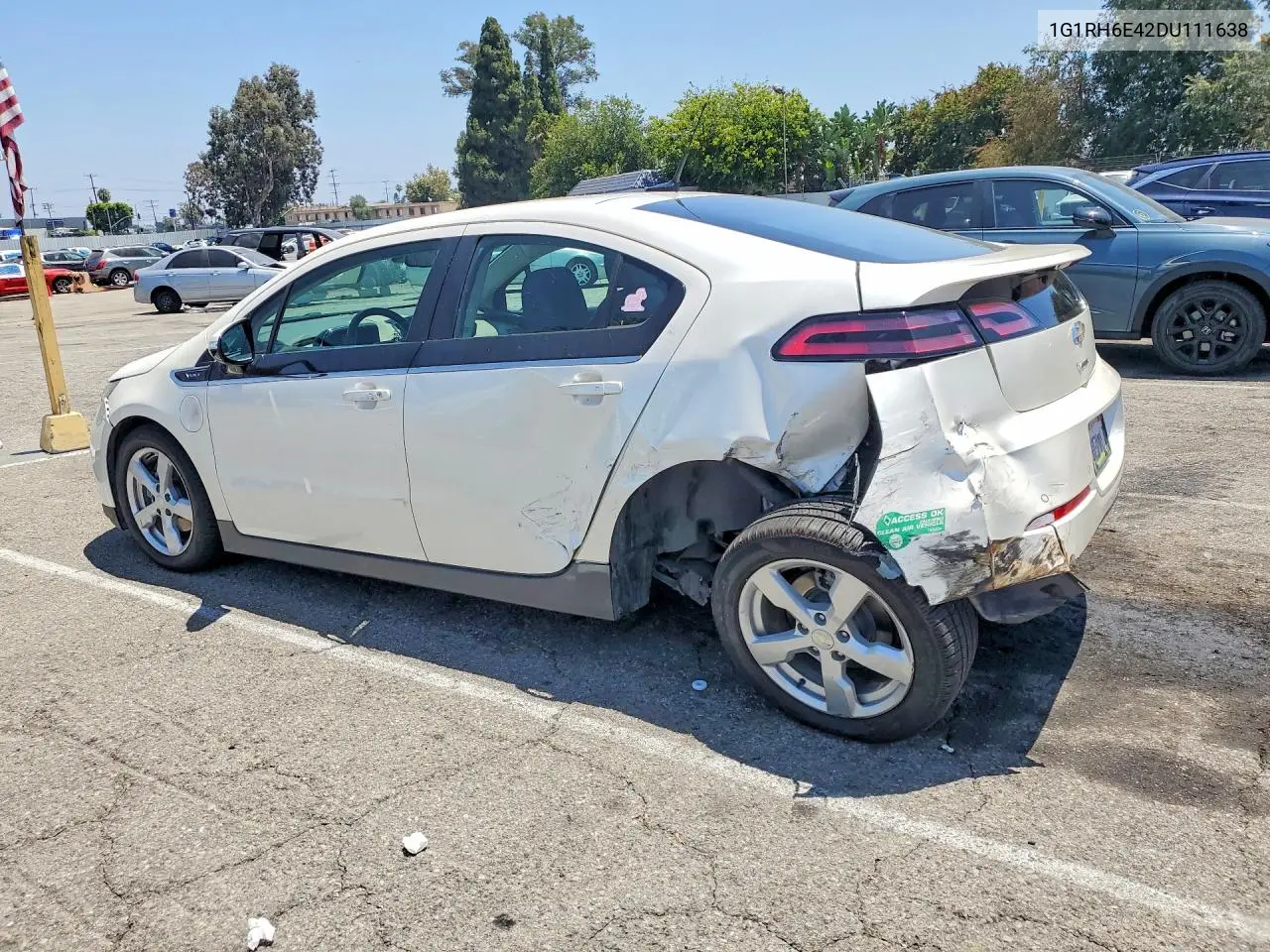 2013 Chevrolet Volt VIN: 1G1RH6E42DU111638 Lot: 59719356