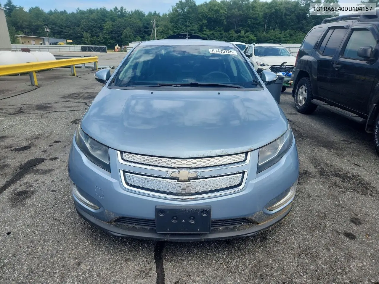 2013 Chevrolet Volt VIN: 1G1RA6E40DU104157 Lot: 61430136