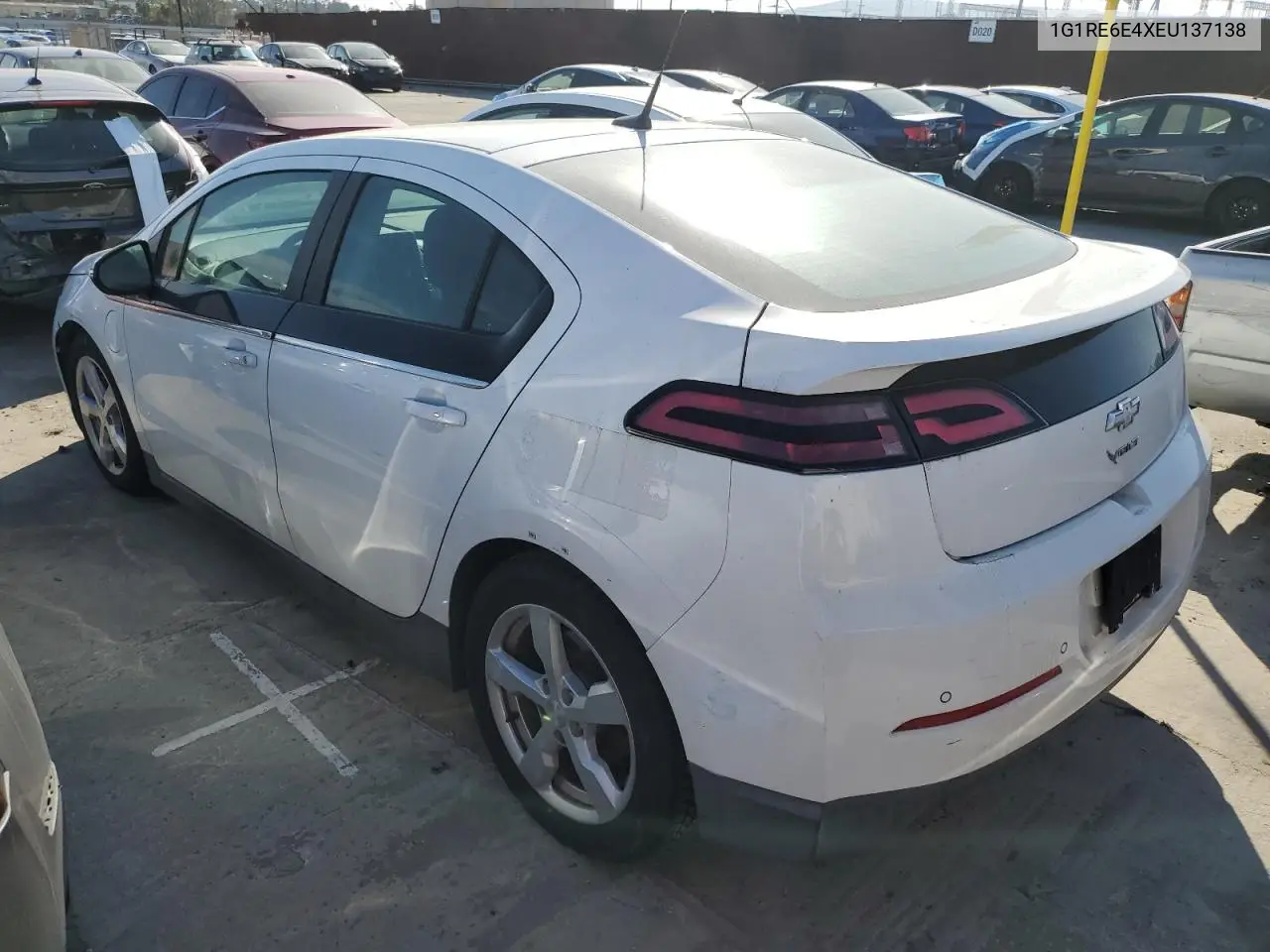 2014 Chevrolet Volt- R & D- Cln Title- Pri Fleet VIN: 1G1RE6E4XEU137138 Lot: 82172475