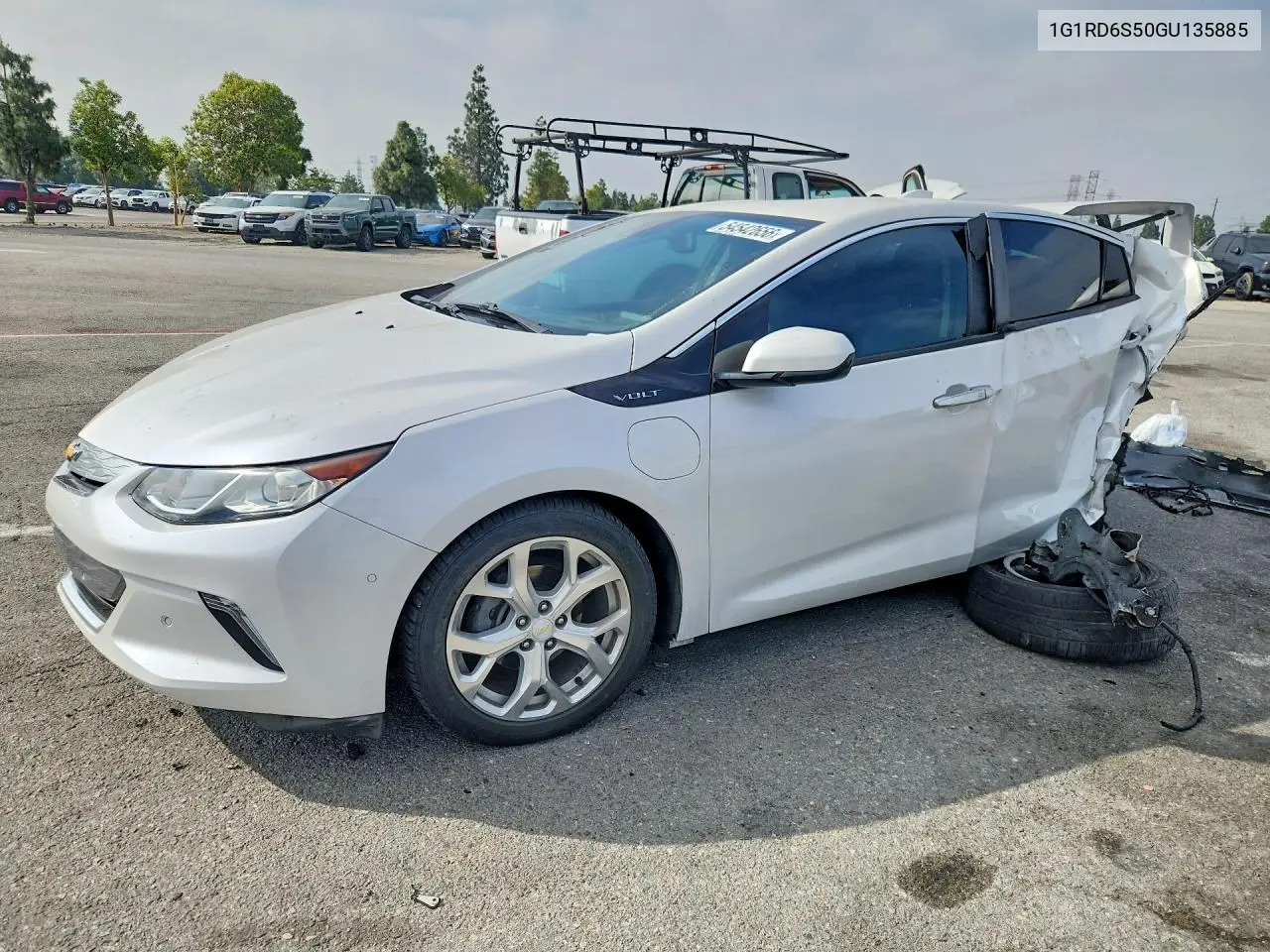 2016 Chevrolet Volt Ltz VIN: 1G1RD6S50GU135885 Lot: 54542656