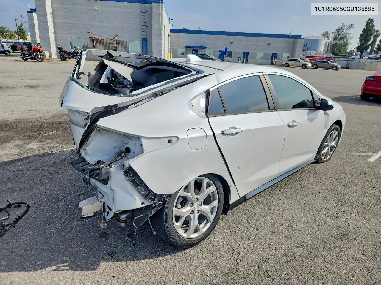 2016 Chevrolet Volt Ltz VIN: 1G1RD6S50GU135885 Lot: 54542656