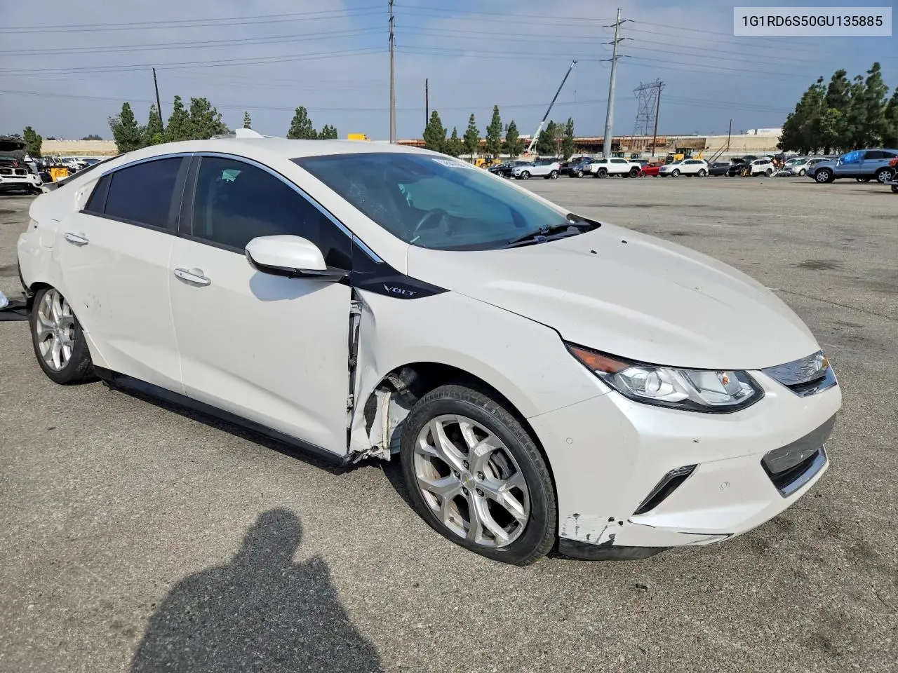2016 Chevrolet Volt Ltz VIN: 1G1RD6S50GU135885 Lot: 54542656