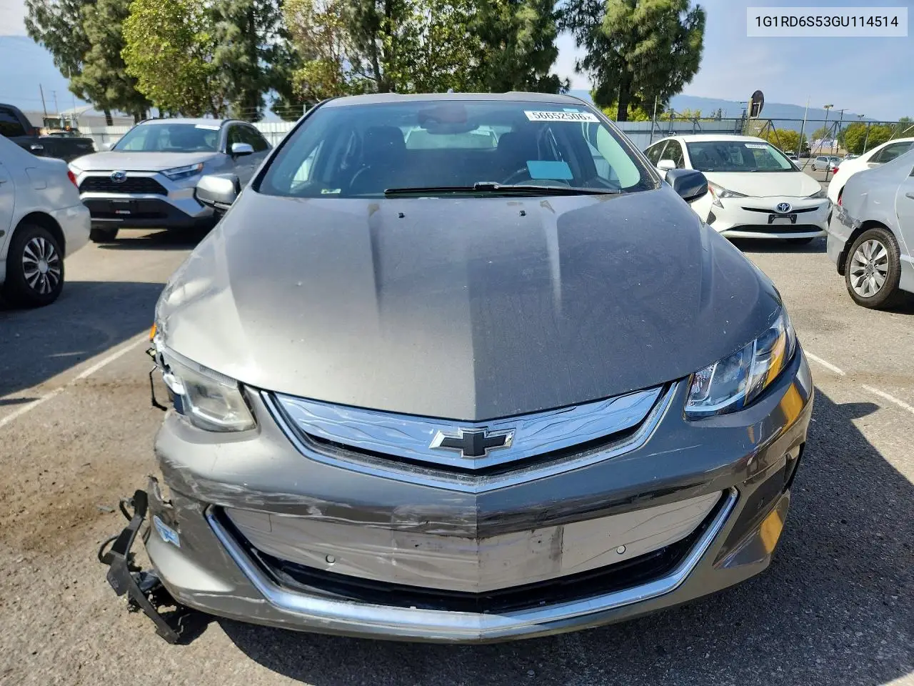 2016 Chevrolet Volt Ltz VIN: 1G1RD6S53GU114514 Lot: 56652506