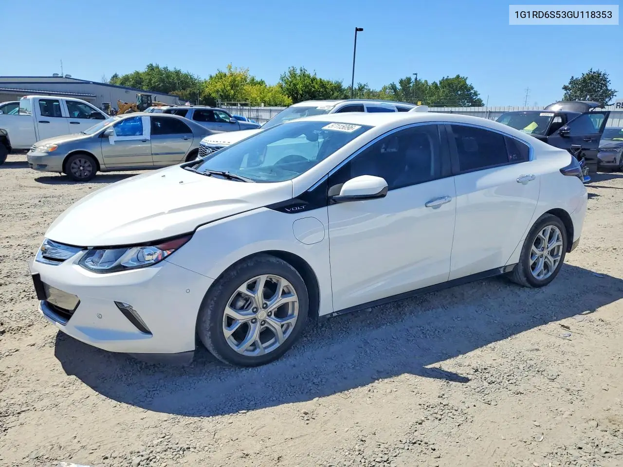 2016 Chevrolet Volt Ltz VIN: 1G1RD6S53GU118353 Lot: 57115096
