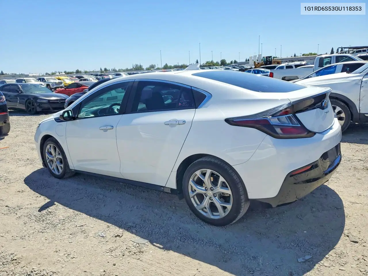 2016 Chevrolet Volt Ltz VIN: 1G1RD6S53GU118353 Lot: 57115096