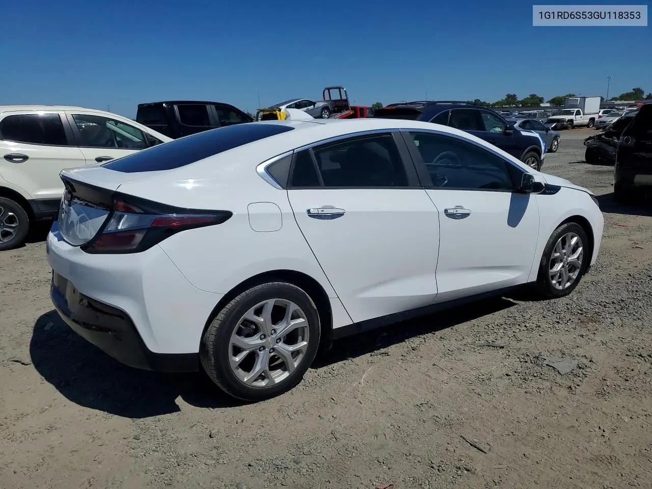 2016 Chevrolet Volt Ltz VIN: 1G1RD6S53GU118353 Lot: 57115096