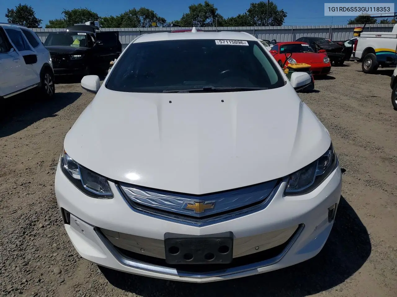 2016 Chevrolet Volt Ltz VIN: 1G1RD6S53GU118353 Lot: 57115096
