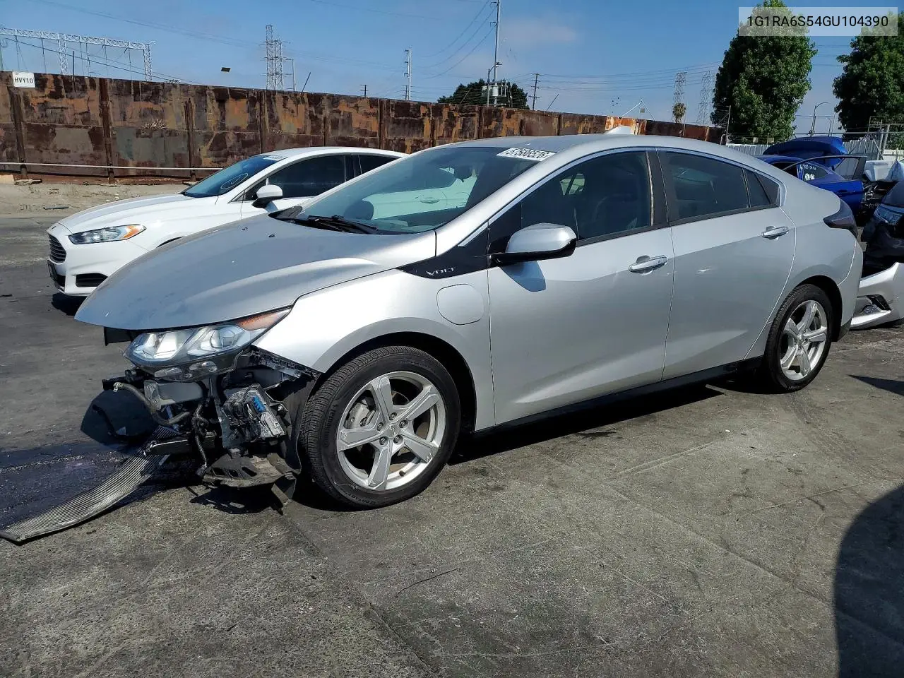 2016 Chevrolet Volt Lt VIN: 1G1RA6S54GU104390 Lot: 57586526